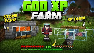I Built a GOD XP Farm in My Survival World! 😱 | Minecraft PE