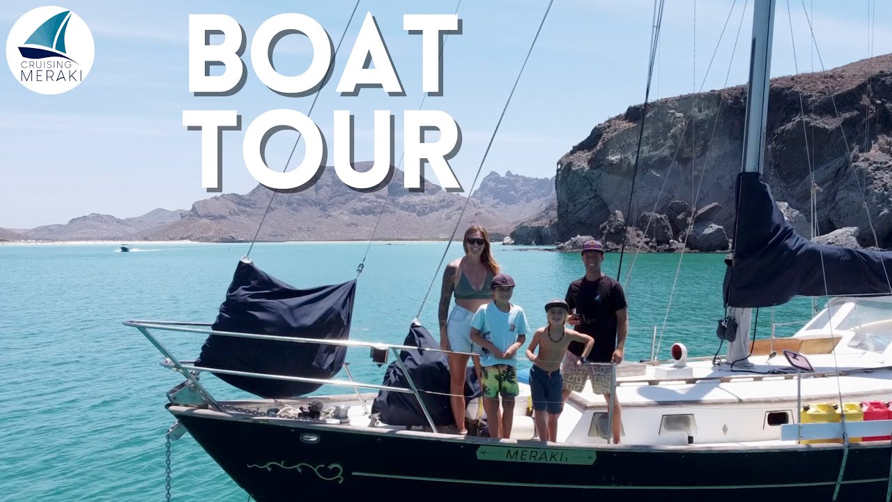 BOAT TOUR: BUDGET BLUEWATER SAILBOAT | Stan Huntingford Explorer 45 | Ep 60