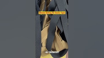 how the silicone dotting apply on webbing elastic tapes,automatic silicone dot coating machine