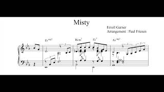 [Sheet music] Misty - Erroll Garner - Ballad Jazz Piano