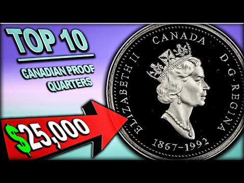 Top 10 Canadian Quarters Worth A Fortune - Rare U0026 Valuable Proof Coins!!