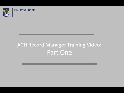 ACH Record Manager Part One