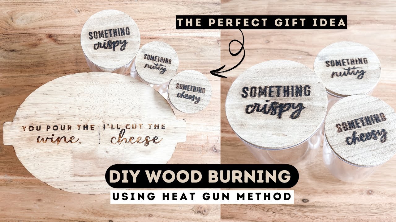 Wood Burning with Heat Gun, Quick DIY Idea
