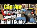 Can-Am Outlander SNORKEL KIT!!! Step-By-Step Install Tutorial / 2022 Can-Am Outlander 859 XMR