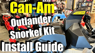 Can-Am Outlander SNORKEL KIT!!! Step-By-Step Install Tutorial / 2022 Can-Am Outlander 859 XMR