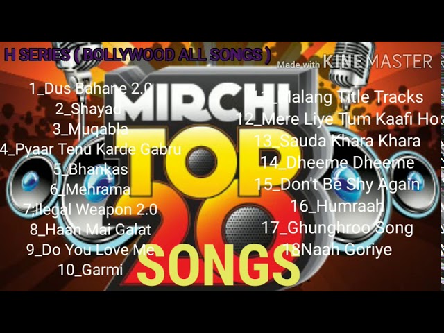 Mirchi Top 20 Songs || Mirchi Award Songs || letter Bollywood Hindi Songs