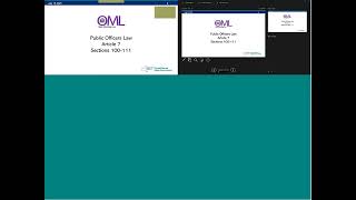 New York State Open Meetings Law Training - 7/15/22