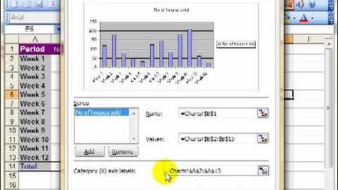 AM 4314 And and delete data series in a chart Microsoft Excel 2003 ECDL Advanced ITQ 3