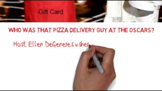 Who was that pizza delivery guy at the Oscars? | Ellen DeGeneres - Oscars 2014