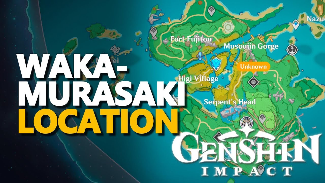Wakamurasaki Genshin Impact Location YouTube