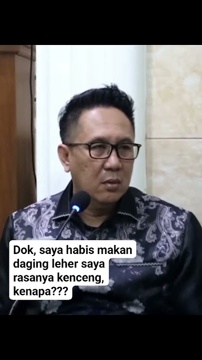 dok,saya habis makan daging rasanya leher saya kenceng,kenapa ya? #obatkesehatan #obatherbal