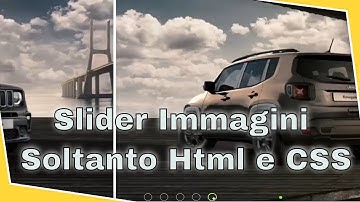 Slider Immagini in CSS senza JavaScript