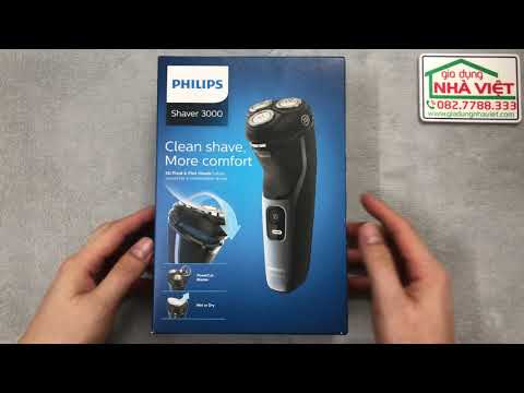 Hướng dẫn sử dụng máy cạo râu Philips Shaver 3000 S3133 sản xuất tại Hà Lan