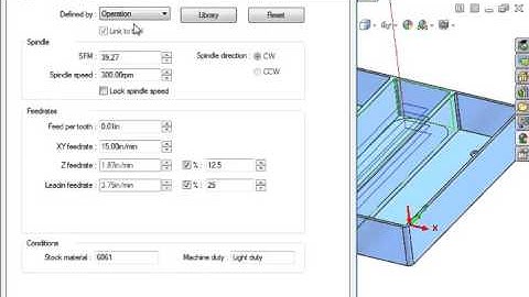 02 CAMWorks 2 5 Axis Milling   14 Operation Parameters   Feeds and Speeds