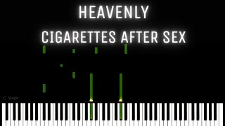 Heavenly - Cigarettes After Sex [PIANO TUTORIAL + SHEET MUSIC]