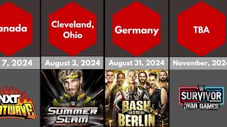 Upcoming WWE PPV List Of 2024