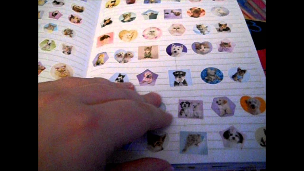 My sticker book YouTube