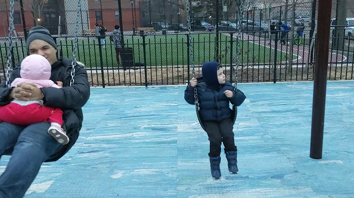 Alex on a swing