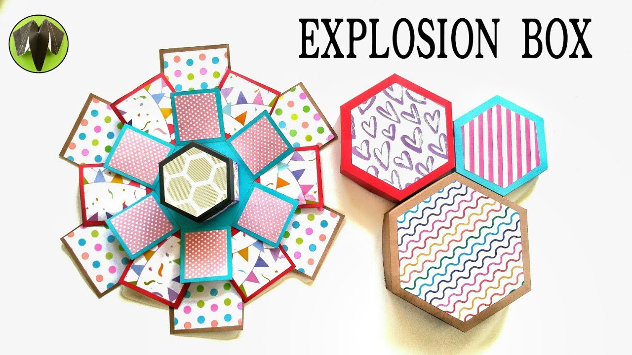 Hexagon Explosion Box Tutorial, Exploding Box, Valentine Day Card Ideas