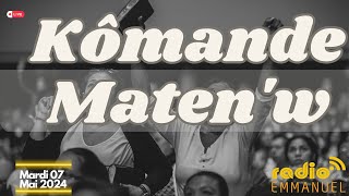 KÔMANDE MATEN'W | RADIO EMMANUEL | PAST P.B. ROCHE