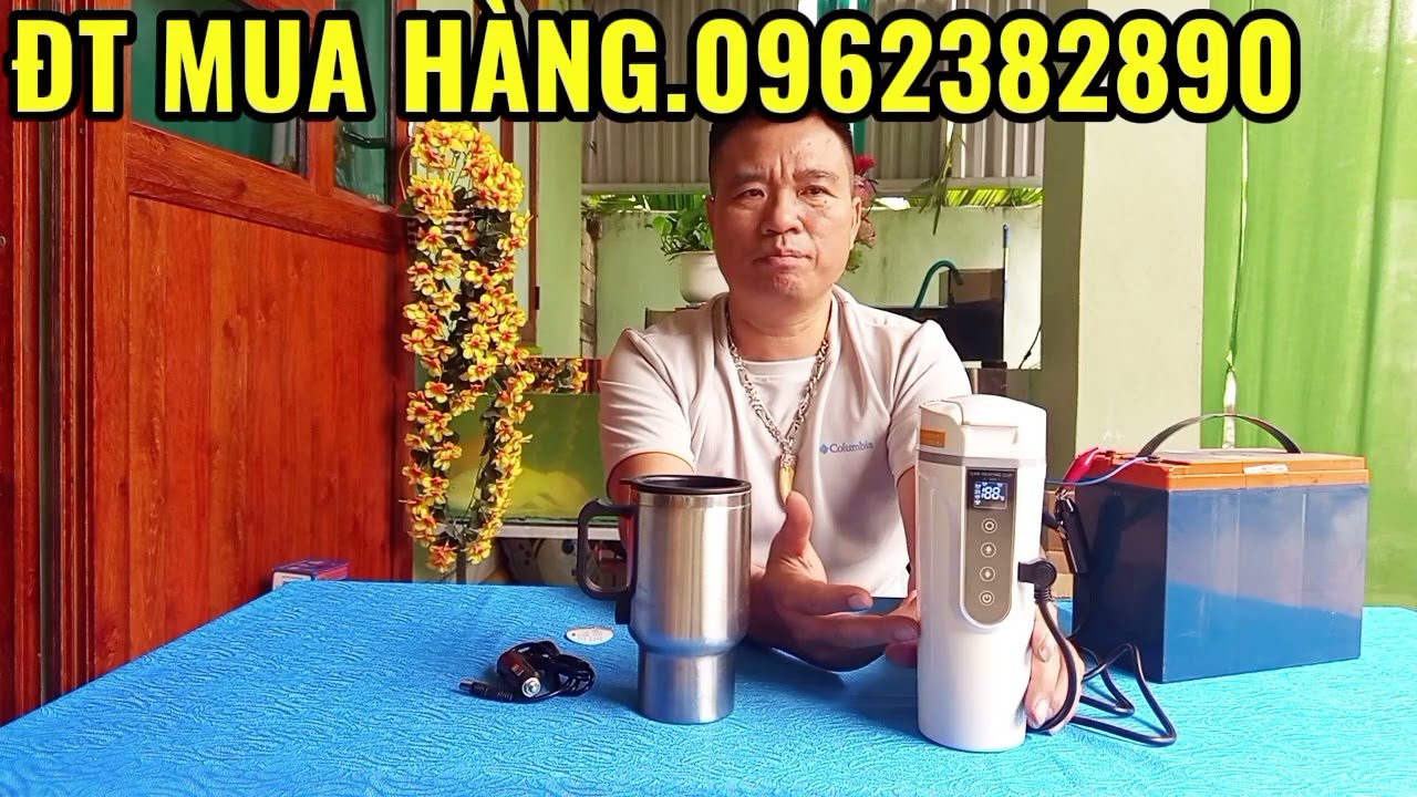 BỘ ẤM ĐUN NẤU NƯỚC SÔI TRÊN Ô TÔ CHÍNH HÃNG 