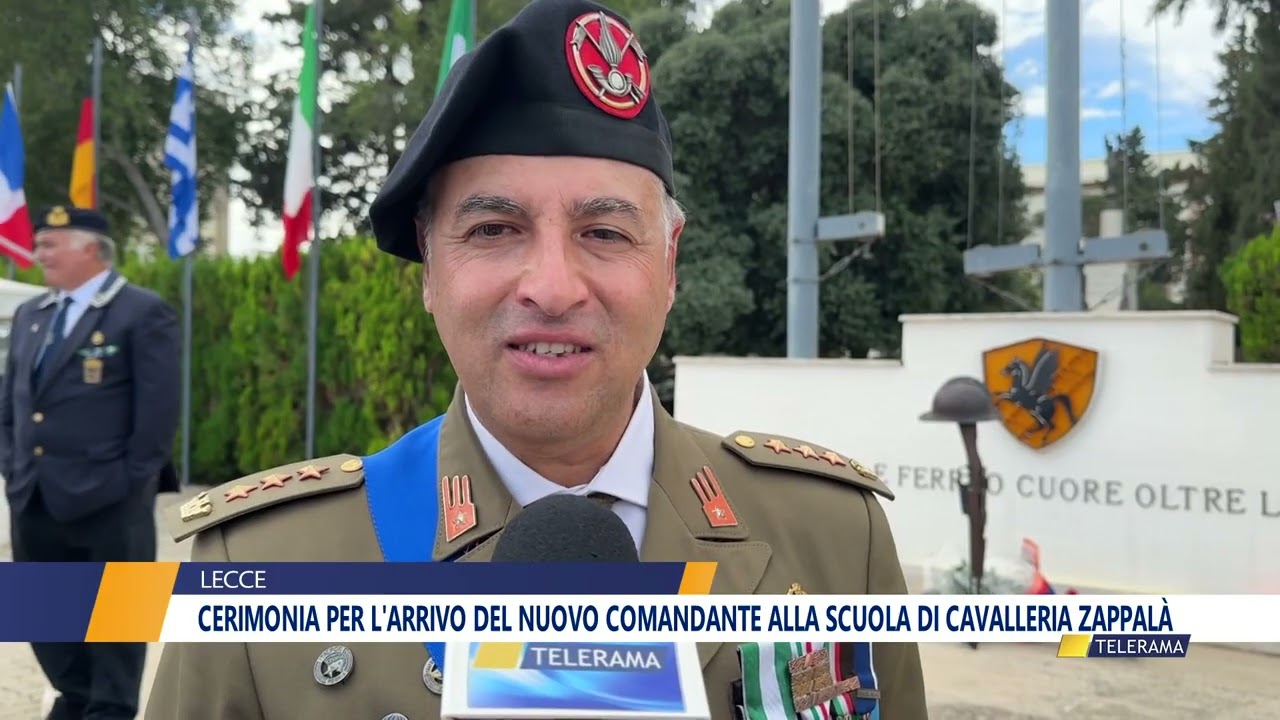 Cerimonia per l'arrivo del nuovo comandante alla Scuola di Cavalleria Zappalà