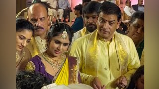 Producer Dil Raju And Wife Tejaswini Visuals A Wedding