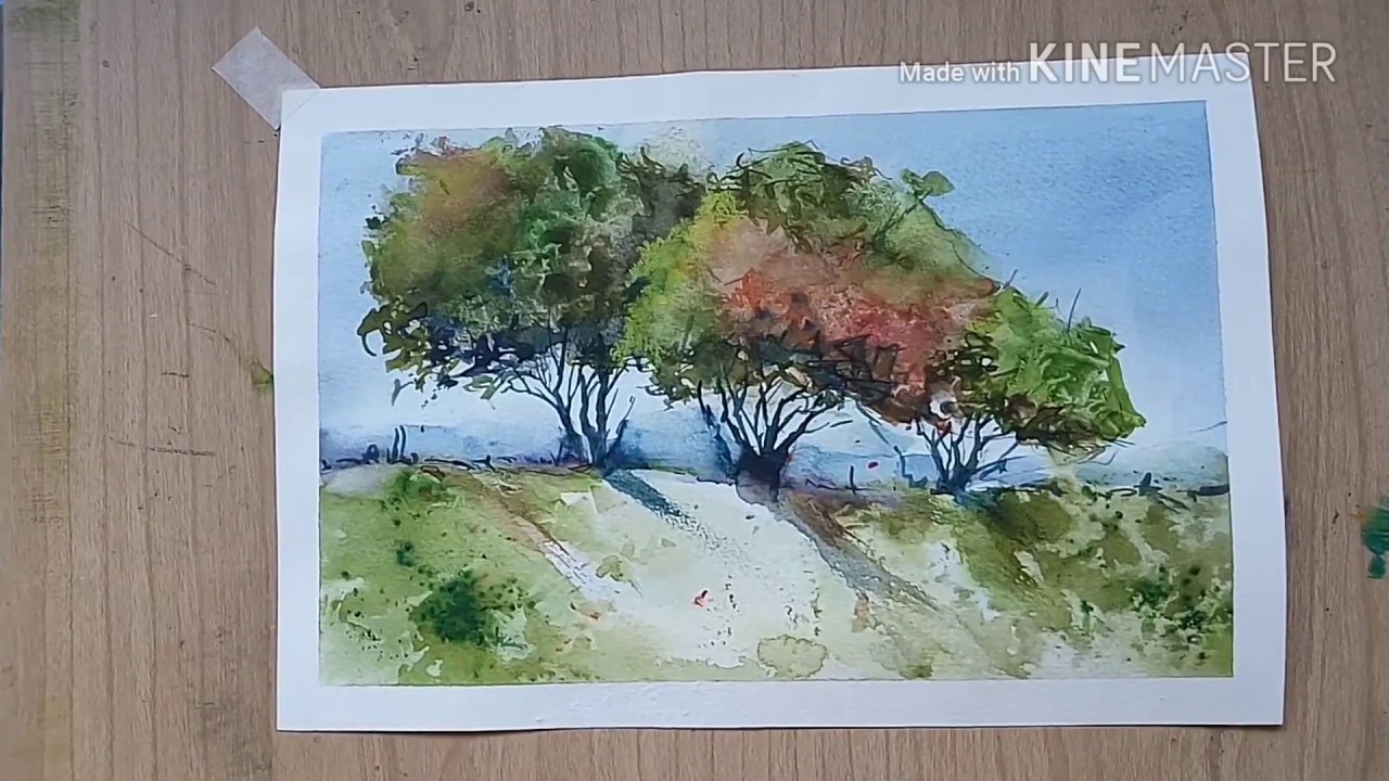 2 formas de crear texturas en la acuarela