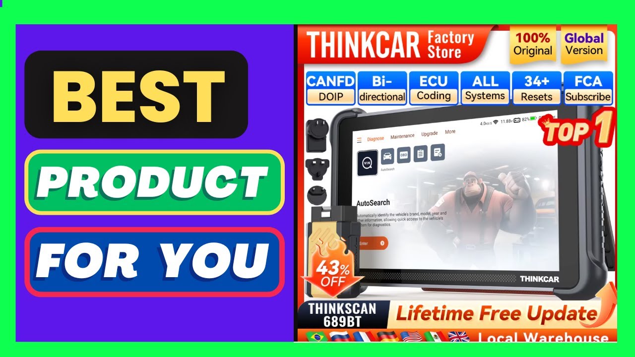 THINKCAR THINKSCAN 689BT Key Programming Automotive