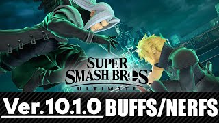 VER. 10.1.0 BUFFS and NERFS in Super Smash Bros. Ultimate [OFFICIAL NINTENDO NOTES]