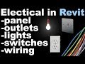Revit Electrical Beginner Tutorial (outlets, lights, banel board, switches, wiring)