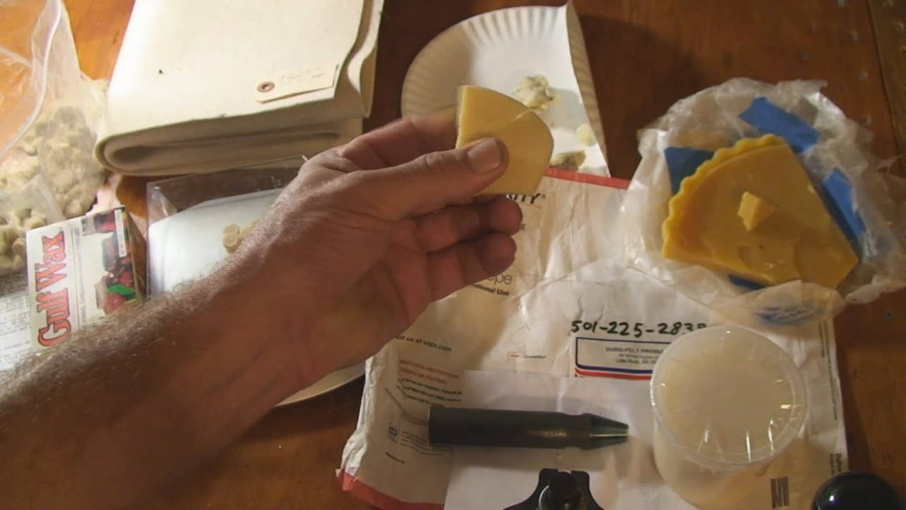 Homemade wonderwads and blackpowder lube.wmv - YouTube