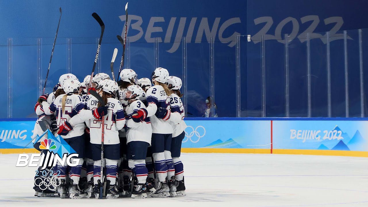 Nike Team USA 2022 Beijing Olympic Hockey Jersey Blue Large NWT