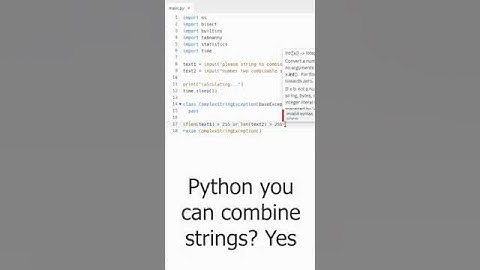 Python combining two strings into one string? Why yes! #shorts #python #tutorial #programming #codin
