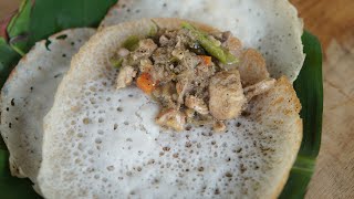 Village Style Appam & Chicken Stew Recipe - Appam | Chicken Curry