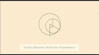 Euclid's Elements | Book One | Proposition 2