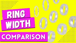 Ring Width Comparison | Common Ring Widths (for Men and Women)