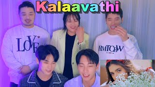 Korean BL actors' reactions to the Indian MV where they get immersed and dance together👀Kalaavathi