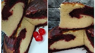 marble cake | red velvet chocolate marble cake | how to make marble cake