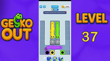 Gecko Out Level 37 Solution | Step by Step Walkthrough