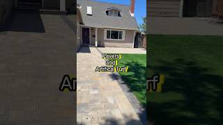 Pavers and Turf in Milpitas Ca #pavers #bayarea #driveway