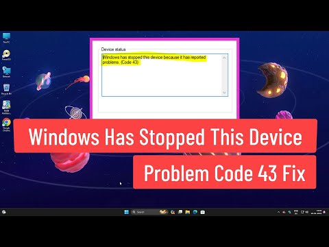 Windows hat dieses Gerät gestoppt, da es den Problemcode 43 gemeldet hat. Fix in Windows 11/10