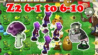 Newest PVZ K2 6-1 to 6-10 Plants Vs. Zombies - HARD MODE Mod! (PvZ Plus)