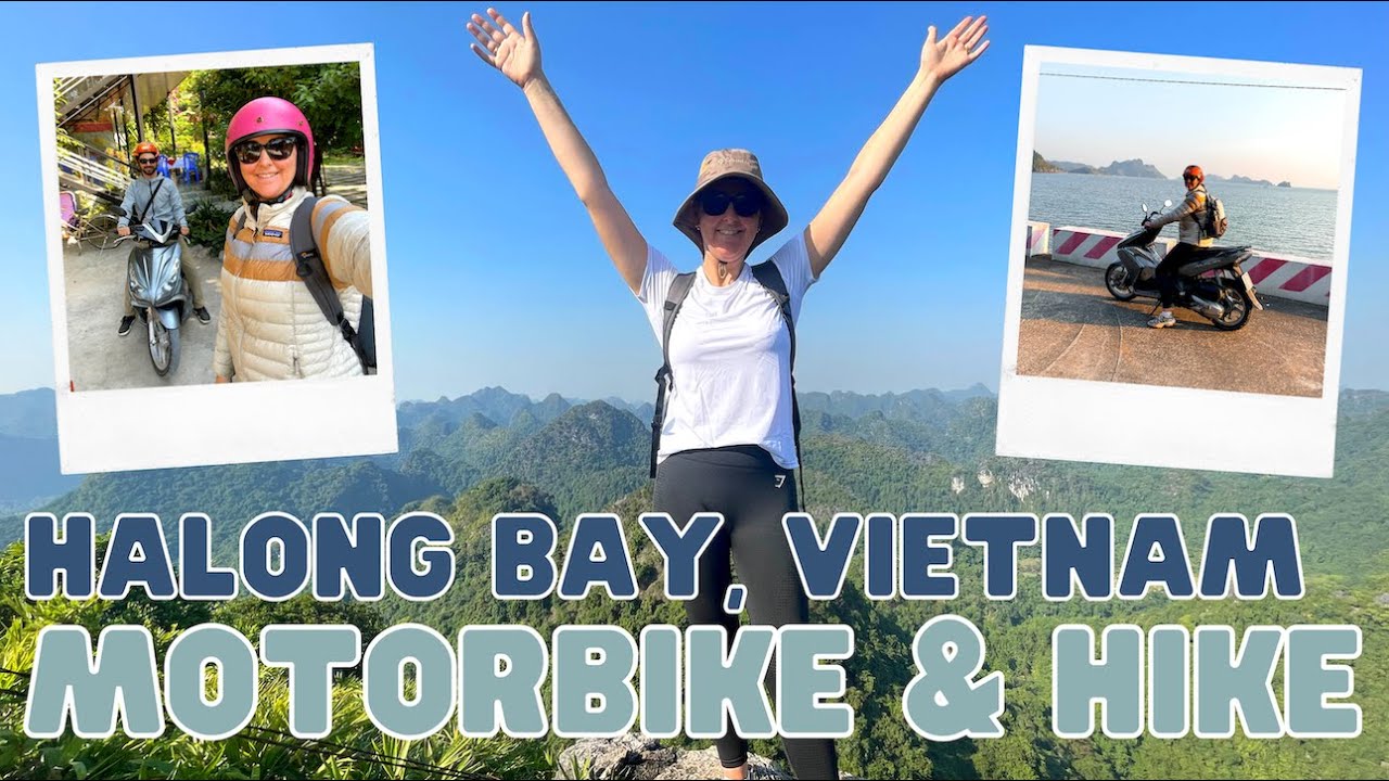 Hiking in Halong Bay, Vietnam! Motorbike & Hiking on Cat Ba Island, Vietnam. Drone Footage & Photos.