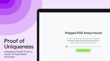 Privado ID | Proof of Uniqueness - Integrating Privado ID with a Faucet for Sybil Attack Prevention
