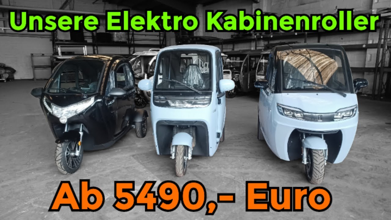 Unsere Elektro Kabinenroller - YouTube