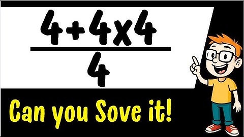 The Internet Can’t Agree on This Answer! 🤯  | (4+4x4)/4