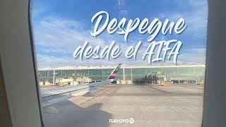 Despegue desde el Aeropuerto Internacional Felipe Ángeles AIFA
