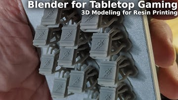 Intro to Blender for Tabletop Gaming - Warhammer Spell Book - Resin Printing