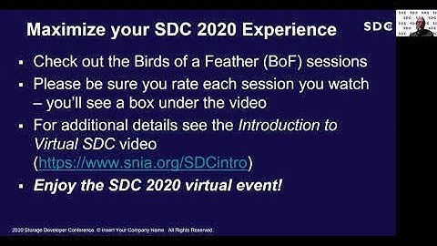 SDC2020: Key Value Track Overview